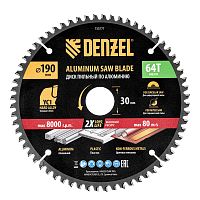 Пильный диск по алюминию ф190 х 30 мм, 64 зубьев Denzel