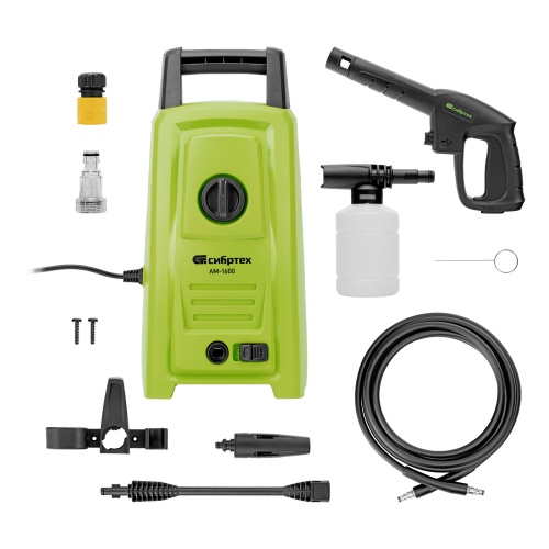 Моечная машина высокого давления АМ-1600, 1600 Вт, 130 бар, 330 л/ч, переносная Сибртех фото 2