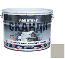 Антисептик акриловый кроющий для дерева Акватекс Сканди полуматовый Альпийское утро 9 л