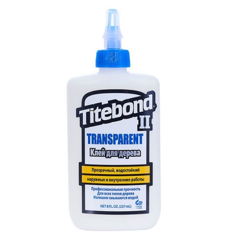 Клей столярный Titebond II Transparent Premium Wood Glue 237 мл
