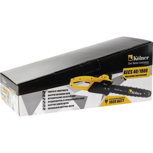 Цепная электрическая пила Kolner KECS 40/1800 8050100056 фото 10 Цепная электрическая пила Kolner KECS 40/1800 8050100056 фото 10