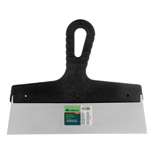 Шпатель фасадный из нержавеющей стали, 250 мм, пластмассовая ручка Сибртех фото 5