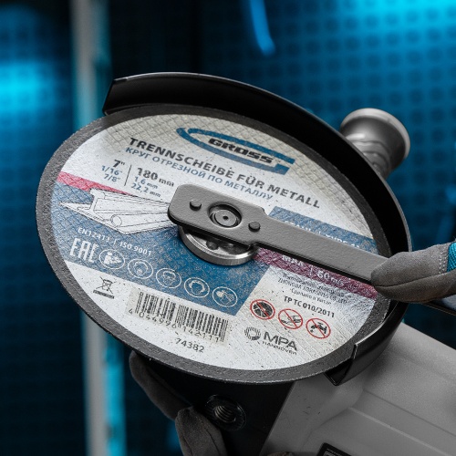 Круг отрезной по металлу, 180 х 1.6 х 22.2 мм Gross фото 6