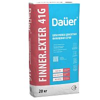 Шпатлевка цементная финишная Dauer Finner Exter 41 G серая 20 кг