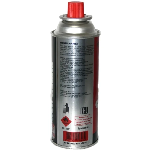 Баллон газовый набор 12 шт, всесезонный, цанговый для портативных газовых приборов SUPER GAS 2711139712 фото 5