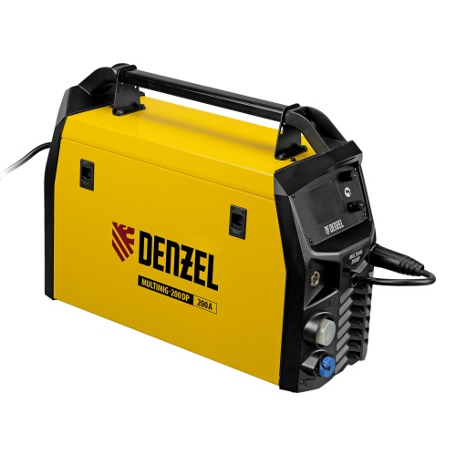 Аппарат инвертор. полуавтомат. сварки MultiMIG-200DP Synergy Double Pulse, 200 А, ПВ 80% Denzel фото 5