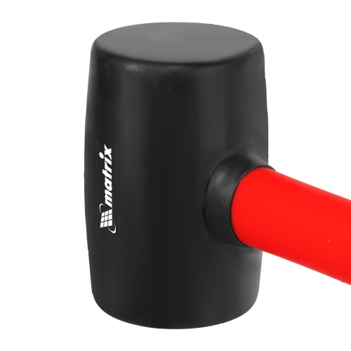 Киянка резиновая, 450 г, черная резина, фибергласовая рукоятка Matrix фото 4