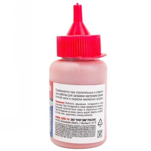 Краска разметочная Зубр 4-06405-2_z01 для строительных работ красная 50 г фото 3