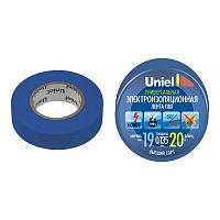 Изолента ПВХ Uniel UIT-135P 19 мм синяя 20 м