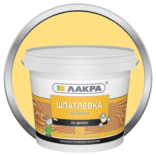 Шпатлевка акриловая по дереву Лакра Сосна 1,5 кг