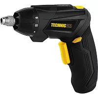 Аккумуляторная отвёртка TECHNICOM 4В, 1.3Ач, 200 об/мин, LED фонарь, 10+1 ступеней крутящего момента TC-CS106