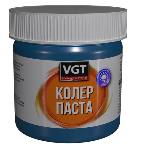 Паста колеровочная высококонцентрированная VGT синяя 0,1 кг