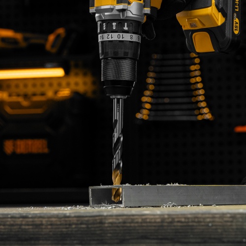 Сверло спиральное по металлу 12 x 151мм, Р6М5, Golden Tip, многогранная заточка Denzel фото 9 Сверло спиральное по металлу 12 x 151мм, Р6М5, Golden Tip, многогранная заточка Denzel фото 9