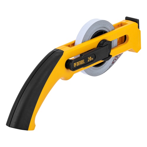 Рулетка геодезическая 20 м х 13 мм, открытый корпус, металлическая лента Denzel фото 2