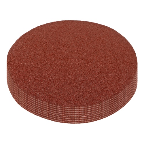 Круг абразивный на ворсовой подложке под "липучку", P 80, 125 мм, 10 шт Matrix