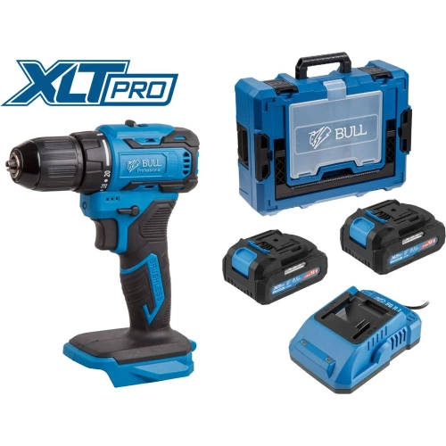 Аккуммуляторная дрель-шуруповерт BULL SR 1804 Xcase XLTpro БЕСЩЕТ., Импульс., 18 В, 45 Н*м, 2x2 А*ч, з/у 2 А 1329881 фото 3 Аккуммуляторная дрель-шуруповерт BULL SR 1804 Xcase XLTpro БЕСЩЕТ., Импульс., 18 В, 45 Н*м, 2x2 А*ч, з/у 2 А 1329881 фото 3