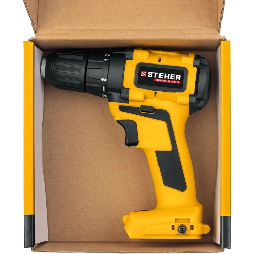 Бесщеточная дрель-шуруповерт STEHER 20В, без АКБ CDB-200 фото 7 Бесщеточная дрель-шуруповерт STEHER 20В, без АКБ CDB-200 фото 7