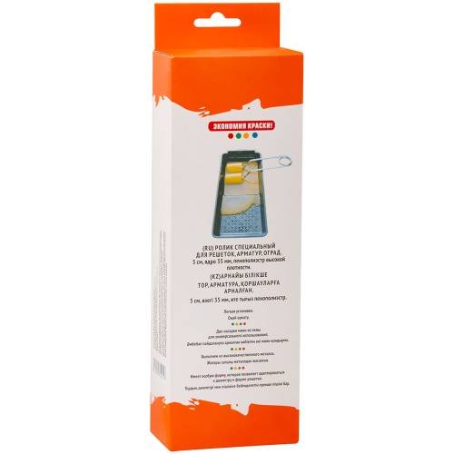 Ролик из пенополиэстера для решеток и труб Master Color 30-1264 с двойной ручкой 50 мм 2 шт фото 3