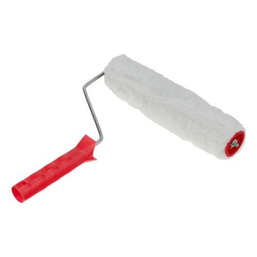 Валик "Искусственный мех", в сборе, 250 мм, D 48 мм, D ручки 6 мм, крепление шплинтом Сибртех фото 2