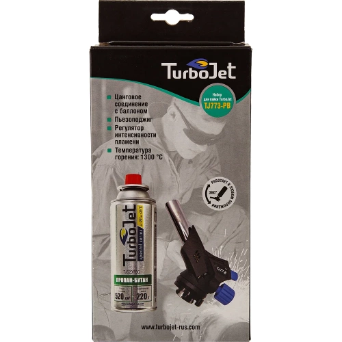 Горелка с пьезоподжигом и с газовым картриджем Turbojet TJ773-PB фото 5 Горелка с пьезоподжигом и с газовым картриджем Turbojet TJ773-PB фото 5