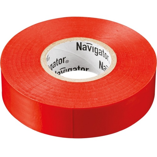 Изолента ПВХ Navigator NIT-B15-20/R красная 15 мм 20 м