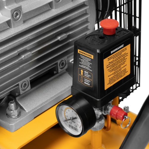 Компрессор воздушный рем. привод BCV 4000-T/100, 4,0 кВт, 100 литров, 690 л/мин Denzel фото 12