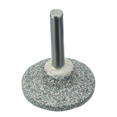 Шарошка абразивная, диск, 32 x 12 мм, для дрели,  хвостовик d6 мм, 63С Denzel фото 2