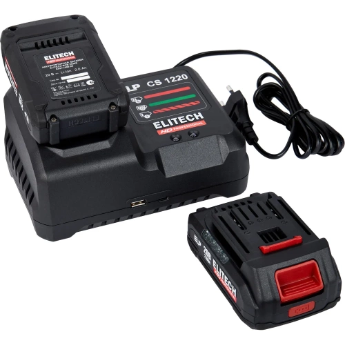 Аккумуляторный гайковёрт Elitech CW 2004SL (20В, 2х2Ач, 450Нм, М10-М20) HD 205737 фото 11