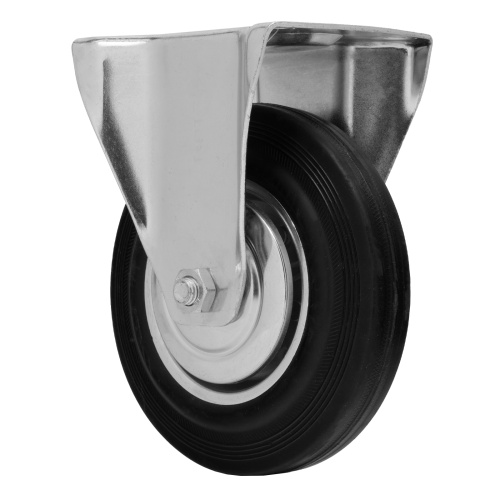 Колесо неповоротное D 160 мм, крепление  платформенное Сибртех фото 2