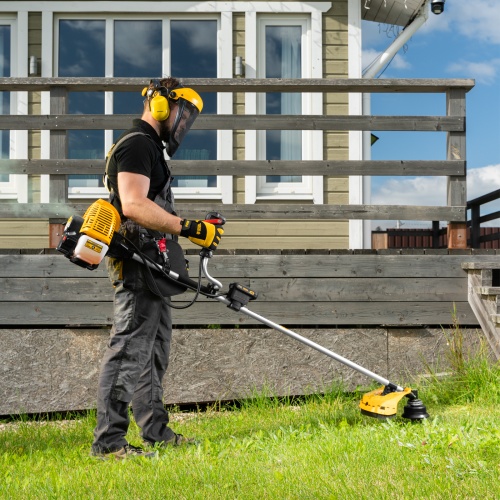 Триммер бензиновый DT-52E, 52 см3, неразъемная штанга, электростартер, состоит из 2 частей Denzel фото 27