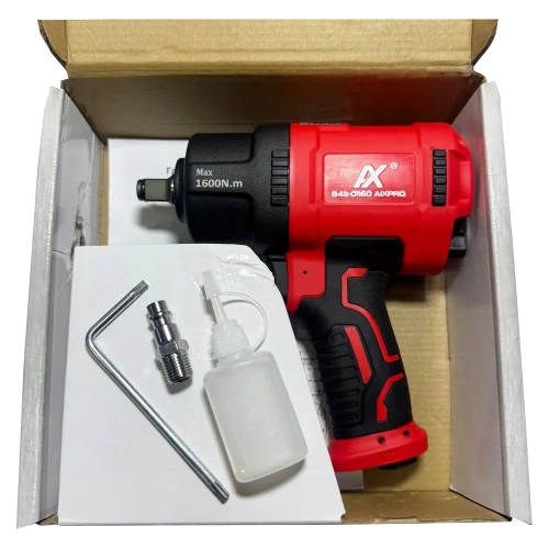 Пневмогайковерт AIXPRO ударный гайковерт, 1/2", 1600 Нм, композитный корпус, для шиномонтажа и сервиса 843-01160 фото 8 Пневмогайковерт AIXPRO ударный гайковерт, 1/2", 1600 Нм, композитный корпус, для шиномонтажа и сервиса 843-01160 фото 8