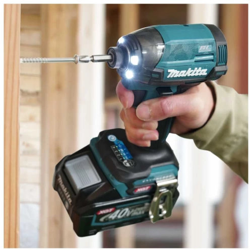 Шуруповерт ударный аккумуляторный Makita XGT BL 40В 1/4 220 Нм 4 рег. удара + 6 спец. режимов TD002GZ01 фото 4 Шуруповерт ударный аккумуляторный Makita XGT BL 40В 1/4 220 Нм 4 рег. удара + 6 спец. режимов TD002GZ01 фото 4