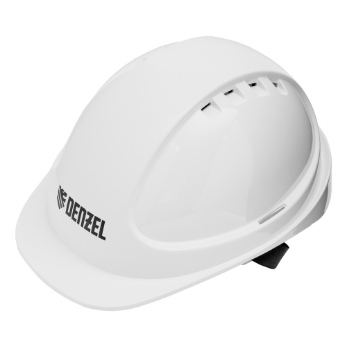 Каска защитная ударопрочная, ABS/PC, плавная регулировка, модель «Форвард» (К-05)белая Denzel фото 11