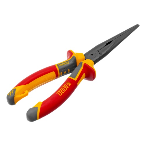 Длинногубцы прямые, диэлектрические рукоятки до 1000 В, трехкомпонентные рукоятки, 205мм Denzel фото 2 Длинногубцы прямые, диэлектрические рукоятки до 1000 В, трехкомпонентные рукоятки, 205мм Denzel фото 2