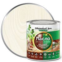 Масло деревозащитное Здоровый дом для террас и полов Слоновая кость 0,75 л