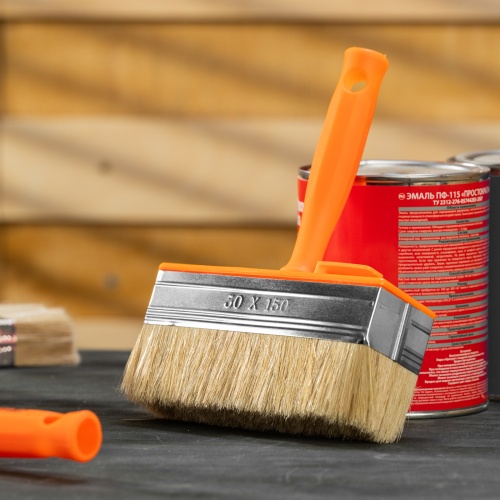 Кисть-ракля, 50х150 мм, натуральная щетина, пластмассовый корпус, пластмассовая ручка Sparta фото 5