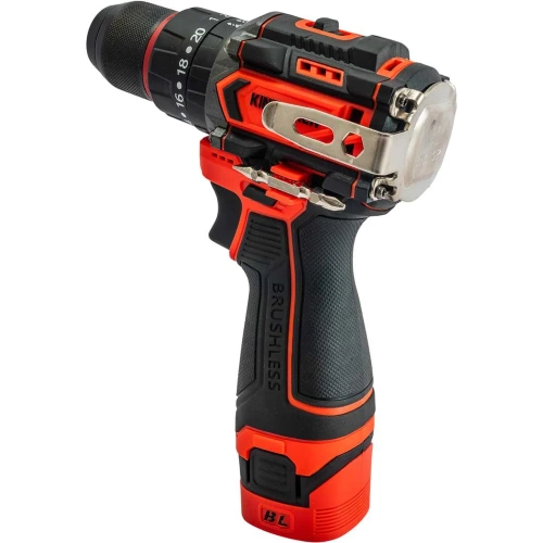 Шуруповерт бесщеточный KINGQUEEN ударный 16.8В, патрон 10мм, 2 АКБ, кейс, KQ-902K.1 фото 4