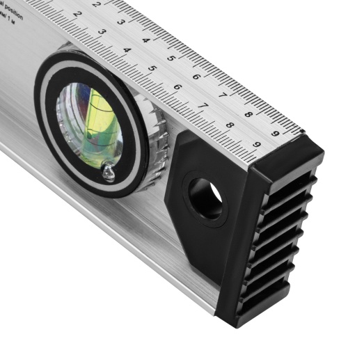 Уровень алюминиевый "Рельс", 2000 мм, 3 глазка (1 поворотный) Matrix фото 7