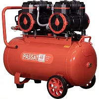 Компрессор Aurora PASSAT-40 BLACK тихий, без масл. 2 режима работы 40л, 340л/мин, 1.8кВт 31400