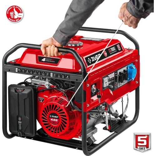 Бензиновый генератор с электростартером ЗУБР 7000 Вт СБ-7000Е фото 11