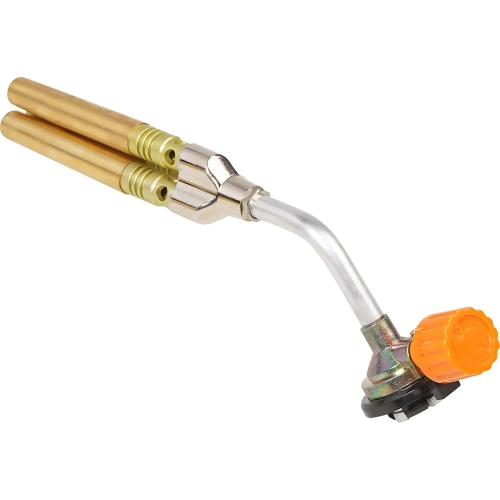 Горелка газовая Airline на цанговый баллон, ручн.поджиг, 3 сопла D12x102мм, металл ADGT010 фото 4