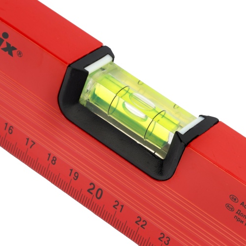 Уровень алюминиевый, 400 мм, 3 глазка, красный, линейка Matrix фото 7 Уровень алюминиевый, 400 мм, 3 глазка, красный, линейка Matrix фото 7