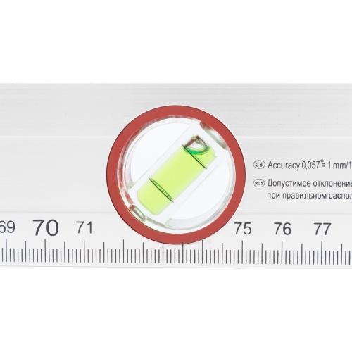 Уровень алюминиевый, 800 мм, 3 глазка, линейка Sparta фото 6