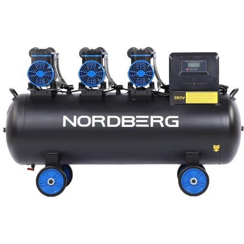 Компрессор безмасляный NORDBERG 380В, ресивер 160л, 750л/мин NCEO160/750 фото 3