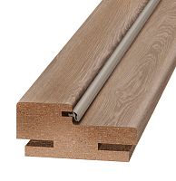 Брус дверной коробочный экошпон Olovi Дуб Шале с уплотнителем без фурнитуры без притвора 2050х70х28 мм