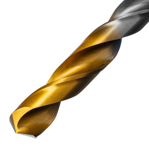 Сверло спиральное по металлу 11 х 195 мм, Р6М5, Golden Tip, удлиненное Denzel фото 3