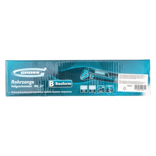 Ключ трубчатый рычажный 0.5, №0, цельнокованый, CrV, тип "B" Gross фото 7