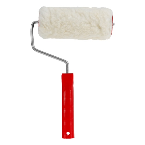 Валик "Натуральный мех", в сборе, 150 мм, D 48 мм, D ручки 6 мм, крепление шплинтом Сибртех фото 3