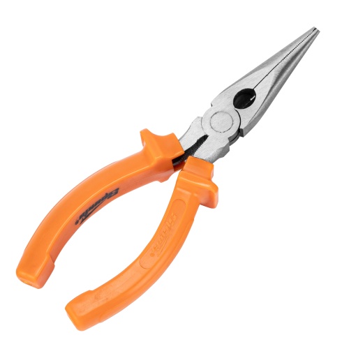 Длинногубцы прямые Classic, 160 мм, шлифованные, пластмассовые рукоятки Sparta фото 2