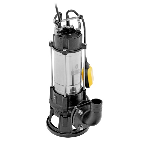 Фекальный насос FP1800-KS, 1800 Вт, напор 17 м, 26000 л/ч, нож-измельчитель Denzel фото 2